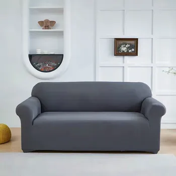 Elastic Solid Sofa Cover for Living Room Corner Sofa Full Wrap 1/2/3/4/ Seater Sofa Slipcover Home Decor Couch Cover 1