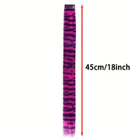 LUPU-Extension de Cheveux Synthétiques en Plumes pour Femme, Faux réinitialisation Coloré, Postiche en une Seule Pièce, ixCosplay, Style Y2K 3