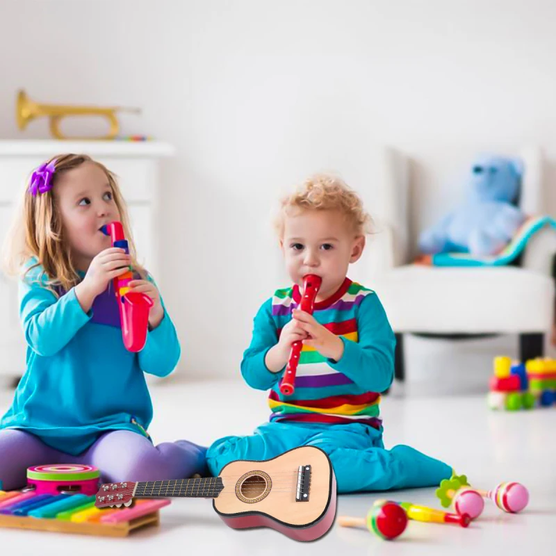 Description Picture 5 of item21inch Folk Acoustic Guitar Music Instrument Kid Craft Beginner Guitar Electric Small Acoustic Guitar String Musical Instrument