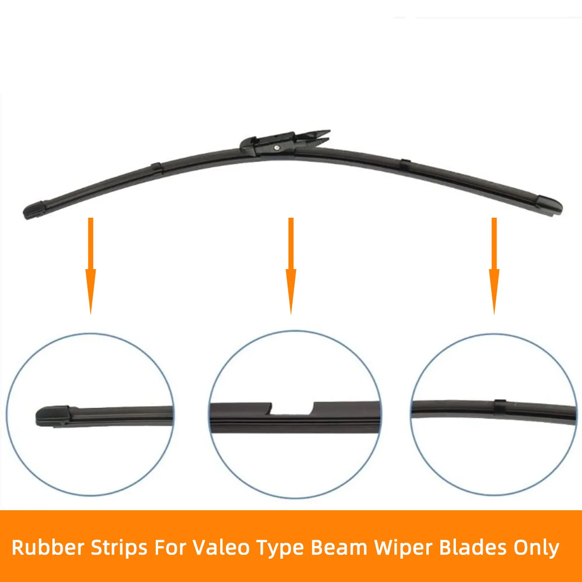 Automotive Rubber Strip automotive insert soft natural rubber strip for Valeo type wiper blades 16"17"18"19"20"21"22"24"26"28"30"32"