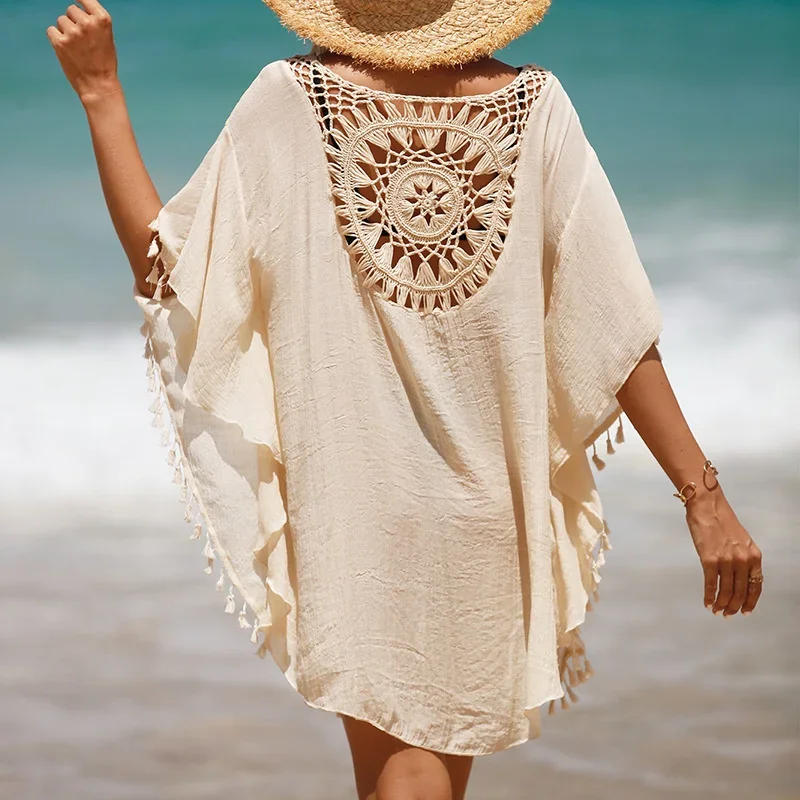 2024 New Women's Sexy Swimsuit Cover Up Dress Summer Bathing Suit Beachwear Shirt Cover-ups for Women