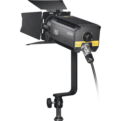 Godox S60 S60Bi 포커싱 LED 비디오 연속 조명, CRI96 60W 77W 스포트라이트, 인터뷰 초상화 웨딩 사진