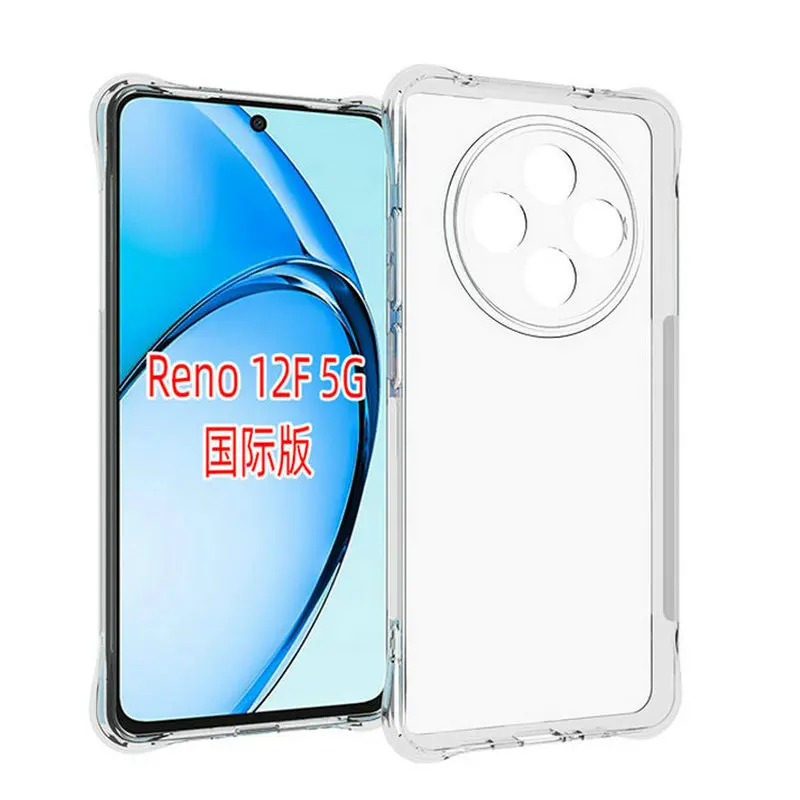 Crystal Clear Anti-Shock TPU Case for OPPO - Transparent Protective Cover for Reno Series