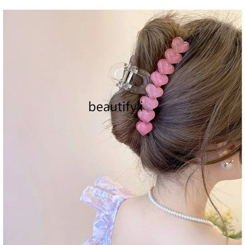 

Love Shark Clip Temperament Hairpin Female Back Head Updo Large Hair Clip Hairpin Clip Hairware