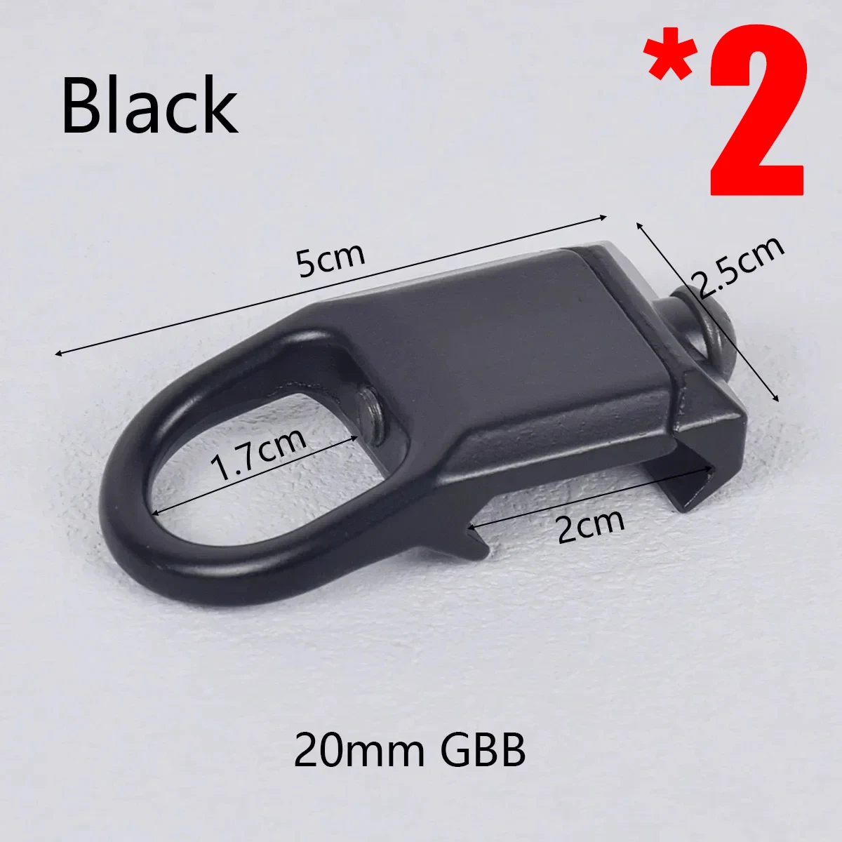 Tactical Quick-Detach Sling Mount Adapter for Hunting and Airsoft Rifles