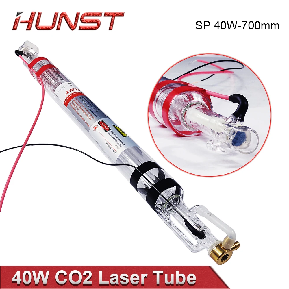 Hunst SP 40W Co2 Laser Tube Diameter 50mm Length 700mm for Engraving and Cutting Machine