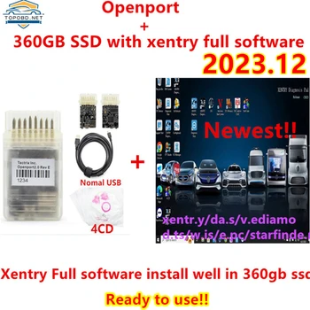 Tactrix Openport 2.0+ 360GB SSD with 2023.12 xentry full software ready to use xentry 2023.12 Diagnostic Software Remote Instal 1