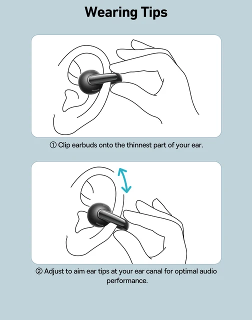 Baseus MC1 Cuffie Aperte A Clip - Auricolari Bluetooth 5.4 Con Bassi Potenti, Impermeabili IP57 - Foto 10