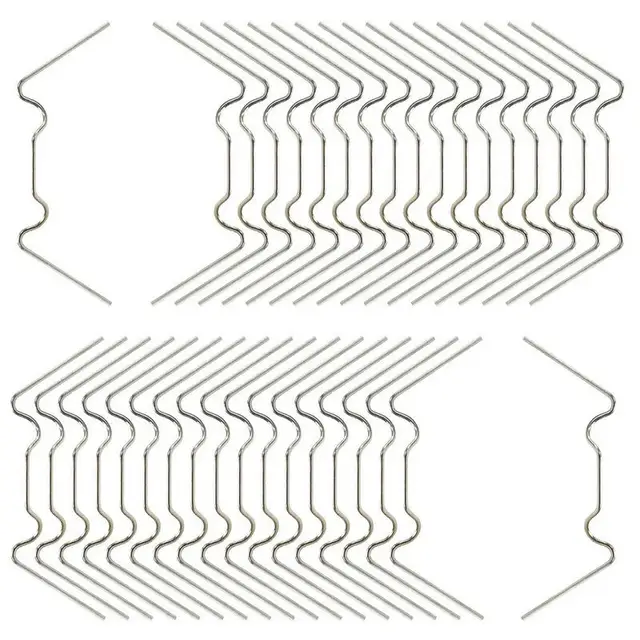 100/200Db 1,2 Mm -Es Üvegezett Klipek Acél W Típusú Rugós Huzalklipek Erős Tartó Bilincsek Nem Könnyű Deformálódni Az Üvegházhatású Bilincs Szerelvények - Image 5