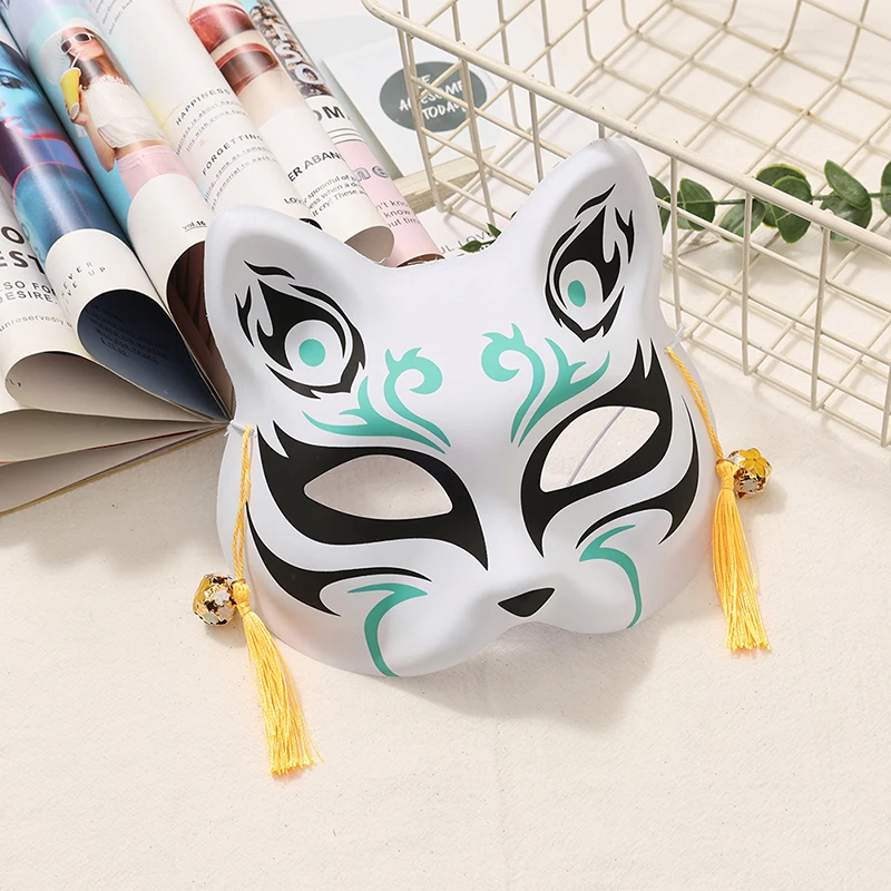 2 Stück Fuchs-Cosplay-Maske für Frauen, Fotografie-Requisite, Party-Tanz-Performance PVC-Maske, Halloween-Kostüm-Accessoire – Detail 10