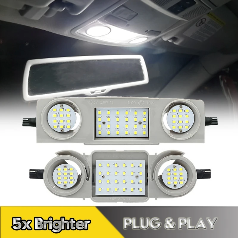 

LED Car Interior Dome Lights Roof Reading Lamps For VW Golf Passat Jetta Sharan Tiguan Touran Skoda Superb Octavia Seat Leon