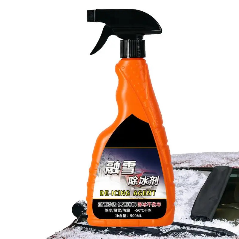 

Defrost Spray Windshield 500ml Snow Melting Defrost Deicer Spray Snow Melting Defrost Spray De-icer Windshield Trigger Spray Car