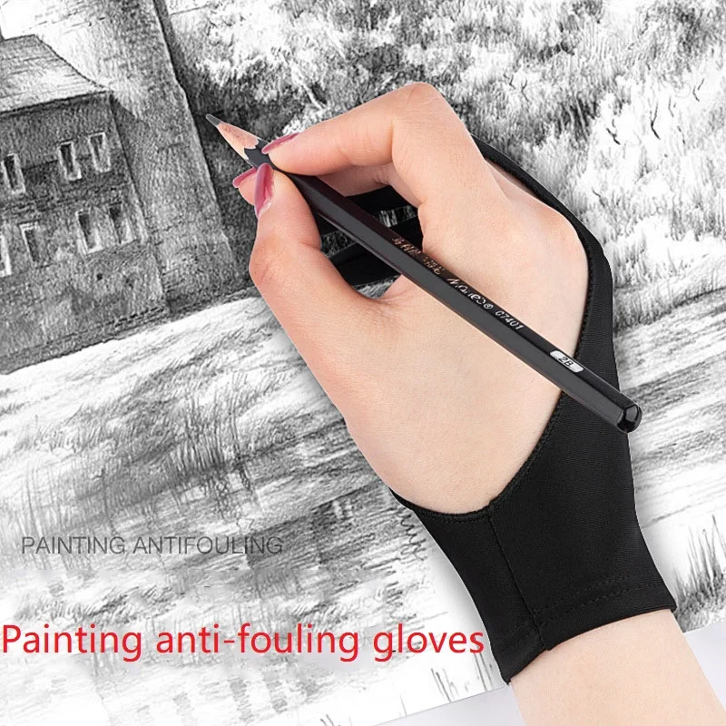 Tablet Gloves Drawing Gloves Left Hand Drawing Glove Paint Digital Graphic Tablet Glove for Drawing Glove 4