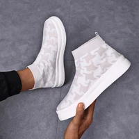 New Thousand Bird Grid Breathable Casual Shoes, Mid Top Versatile Sports Shoes, Comfortable Women's Shoes, Short Boots 3