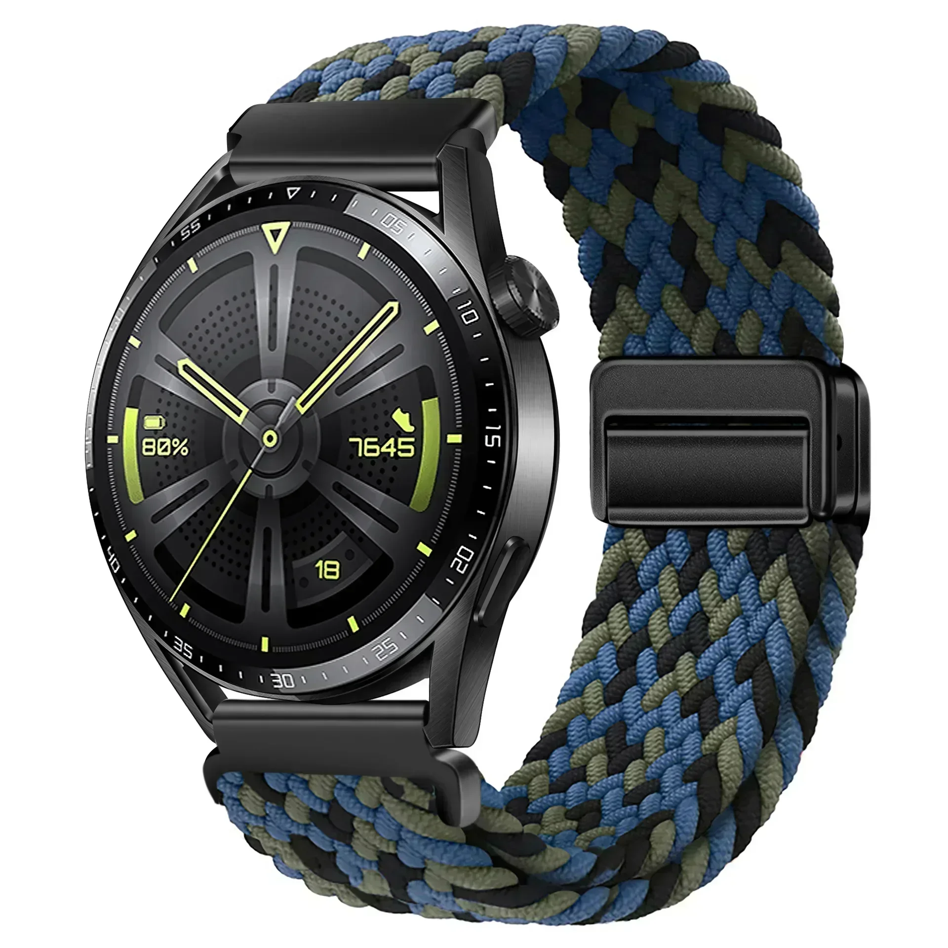 Magnetic Braided Nylon Watch Band - 22mm & 20mm Strap