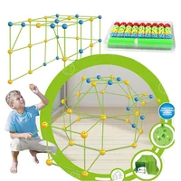 Creative Kids Toy Fort Building Kit Children’s DIY 3D Castles Tunnels Tents Games Educational Toys Birthday Gifts