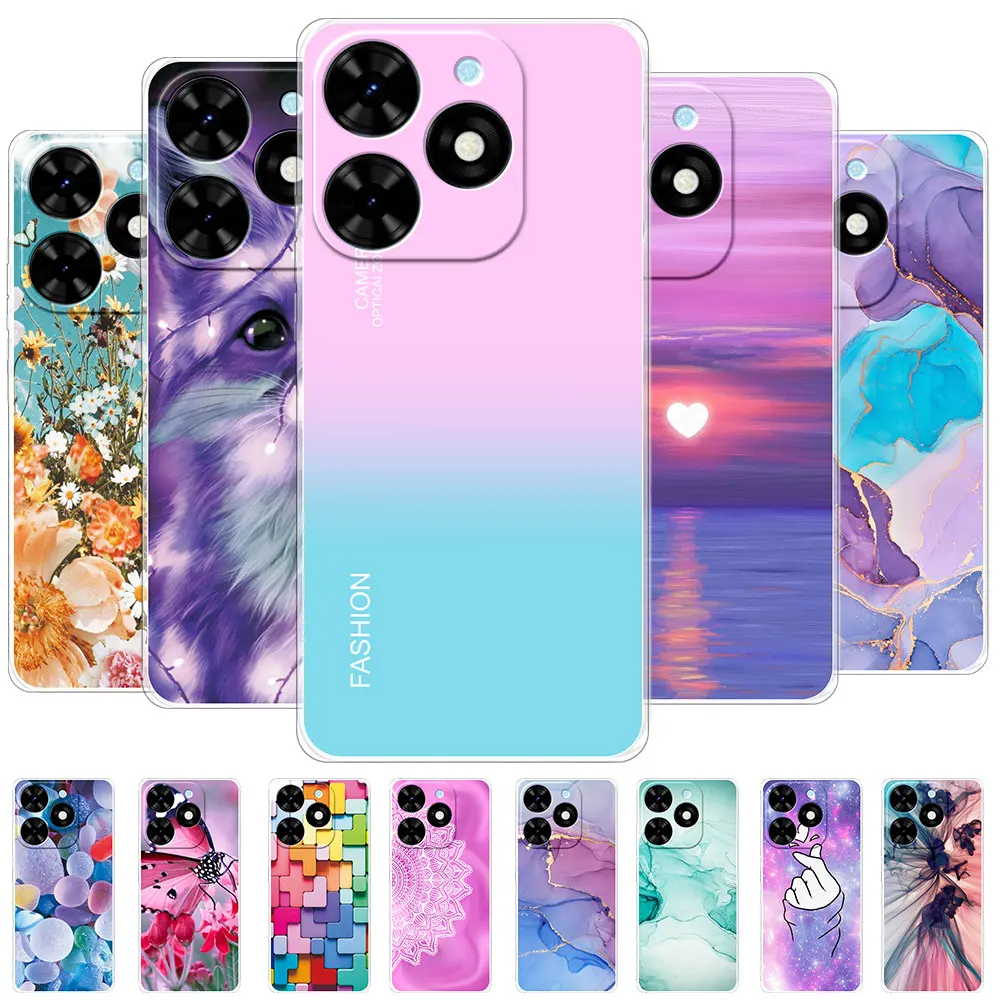 Per Tecno Spark 20 Custodie Custodia Morbida In Silicone Trasparente Per Tecno Spark 20C /Spark 10C Cover Coque Per Tecno Spark 10 Pro Fundas
