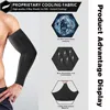 WOSWEIR-2PCS Sports Arm Compression Sleeve Basketball Cycling Arm Warmer Summer Running UV Protection Volleyball Sunscreen 3