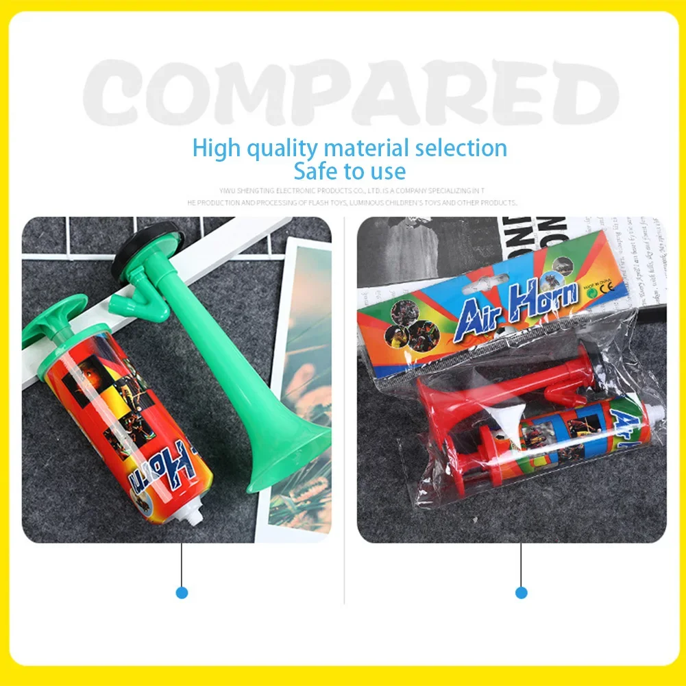 Handheld Air Horn with Loud Voice Football Stadium Horn Soccer Air Cheering Horn for Boating Sports Events Birthday Parties
