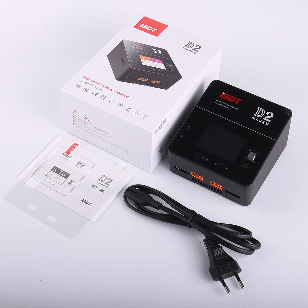ISDT D2 MARK II リポバッテリー充電器 200W 2ポート対応 ISDT lipo
