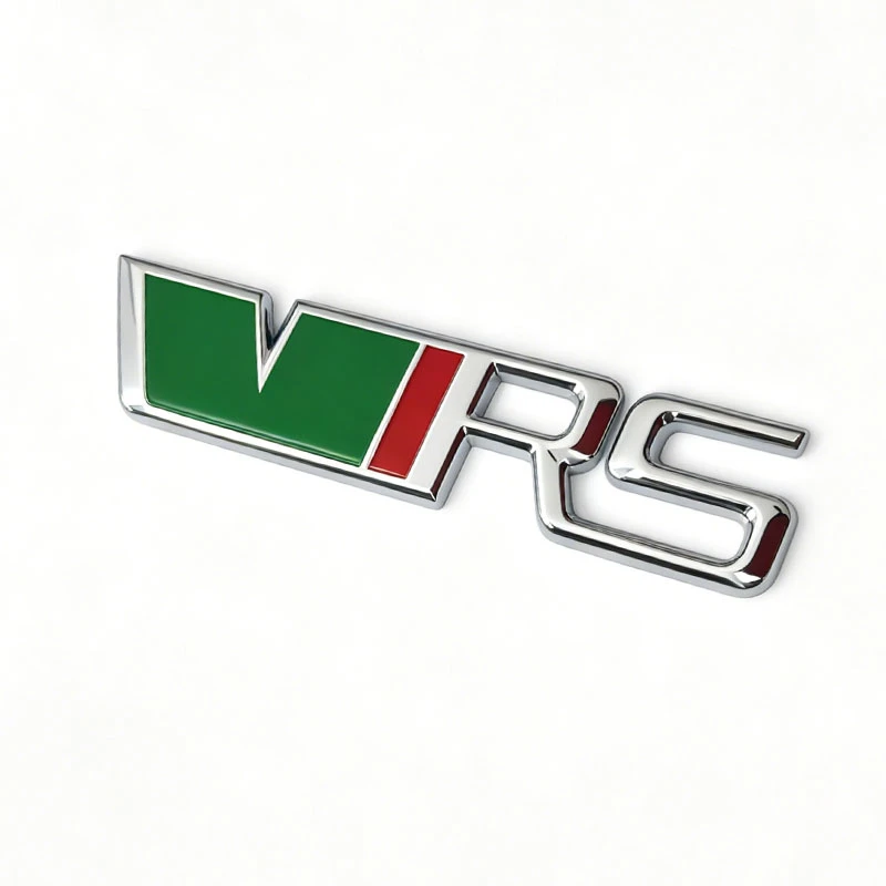 Sleek VRS Logo Car Grille Emblem Metal Badge Decoration