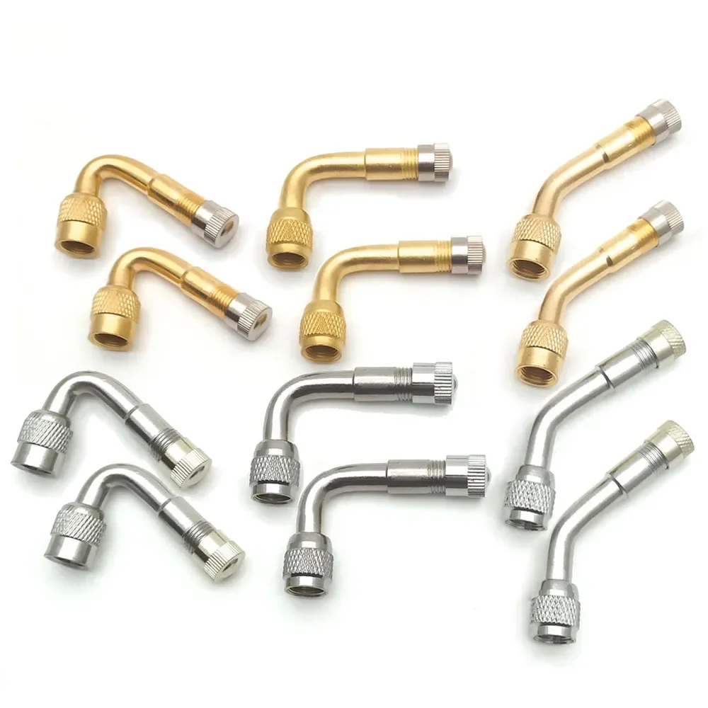 Motorcycle 45 90 135 Degree Angle Bent Valve Adaptor Tyre Tube Valve Extension Adapter 2Pcs for Truck Car Moto Bike valve adapter