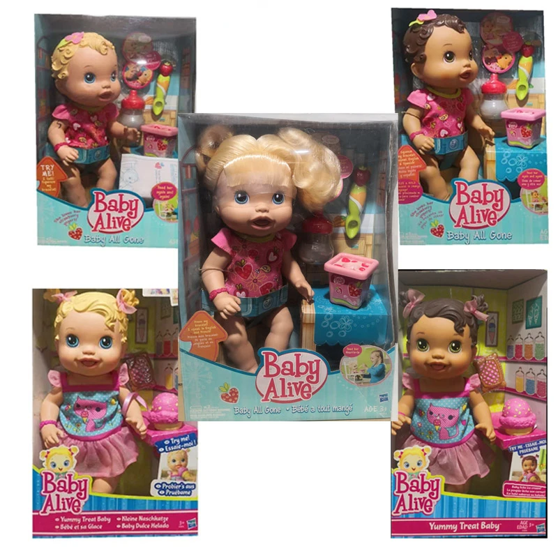 Hasbro Baby Alive Naughty Doll Brinquedos para Crianças, Kawaii, Bonito deleite gostoso, Sons Alimentação, Jantar Todos Play House, Girl Gifts