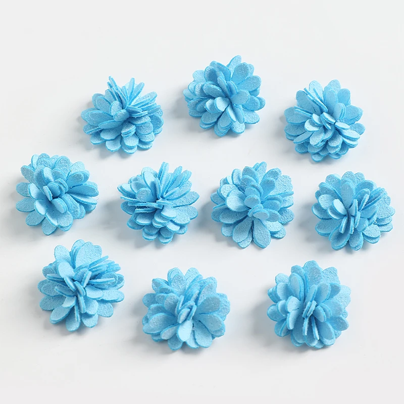 5/10/20 Stück 2,5 cm Stoff künstliche Blumenköpfe für Hochzeit Zuhause Girlande Dekor DIY Kunst Haarschmuck Kranz gefälschte Blumen – Detail 10