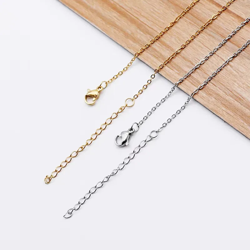 Gold stainless steel link chain example 7