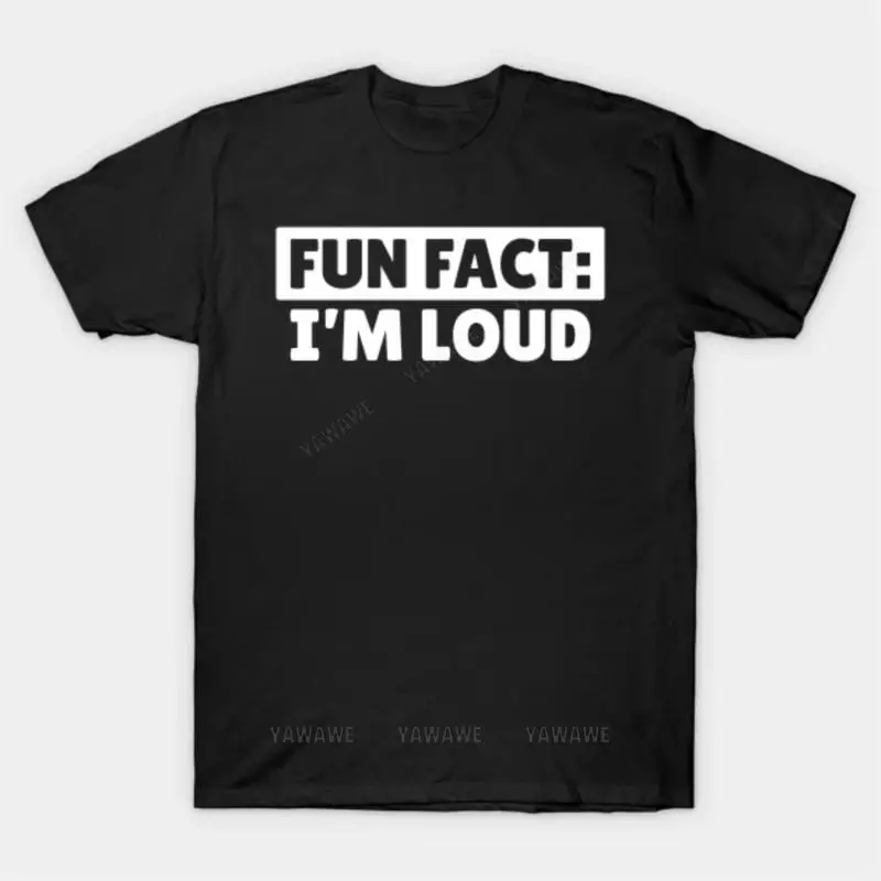 

New fashion brand teeshirt cotton t-shirt Im LOUD T Shirt male Oversized Classic short sleeve black top unisex casual tee-shirt