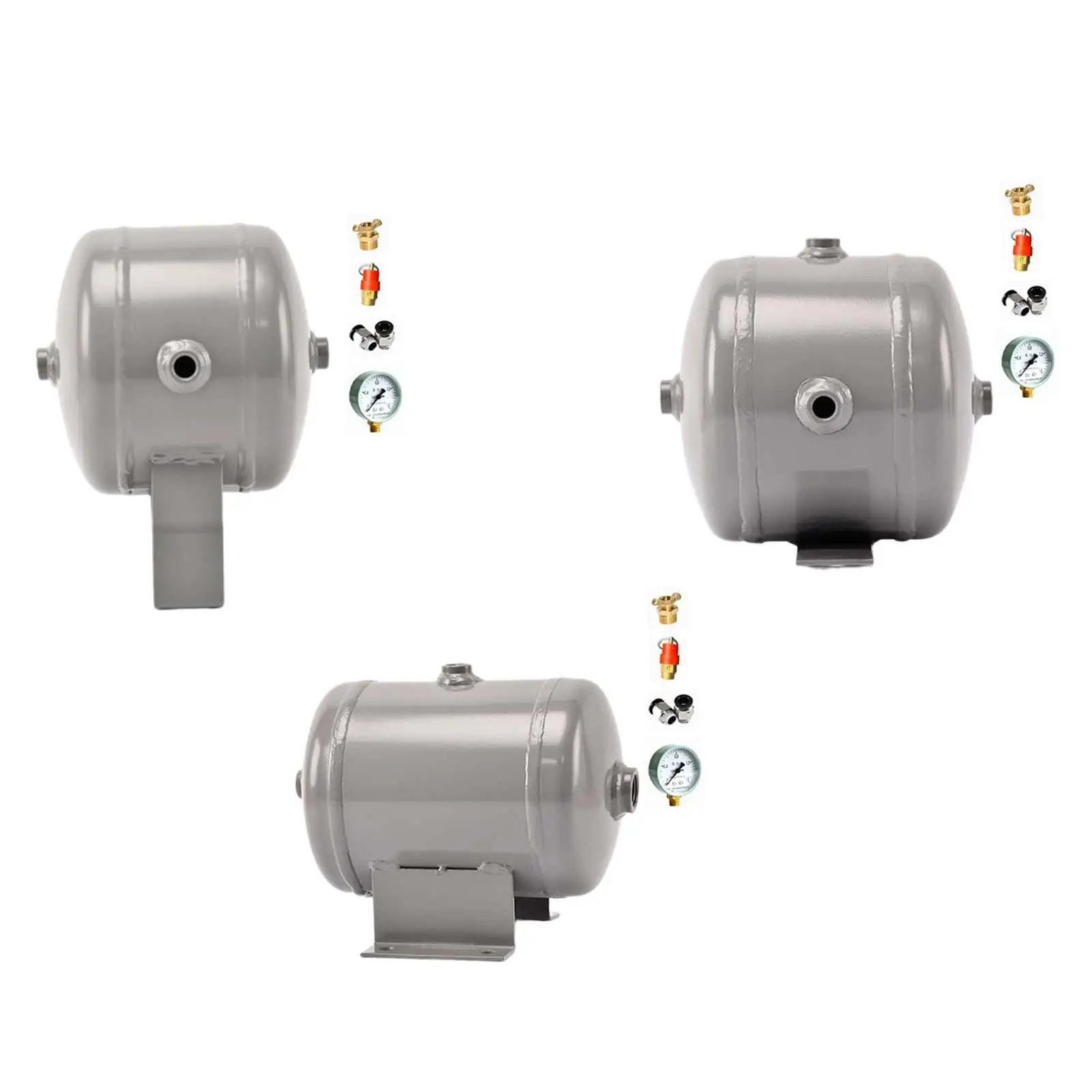 

3L Sturdy Lightweight Air Reservoir Storage Tank Portable Air Compressor Tank Air Storage Tank Carbon Steel Small Compressed
