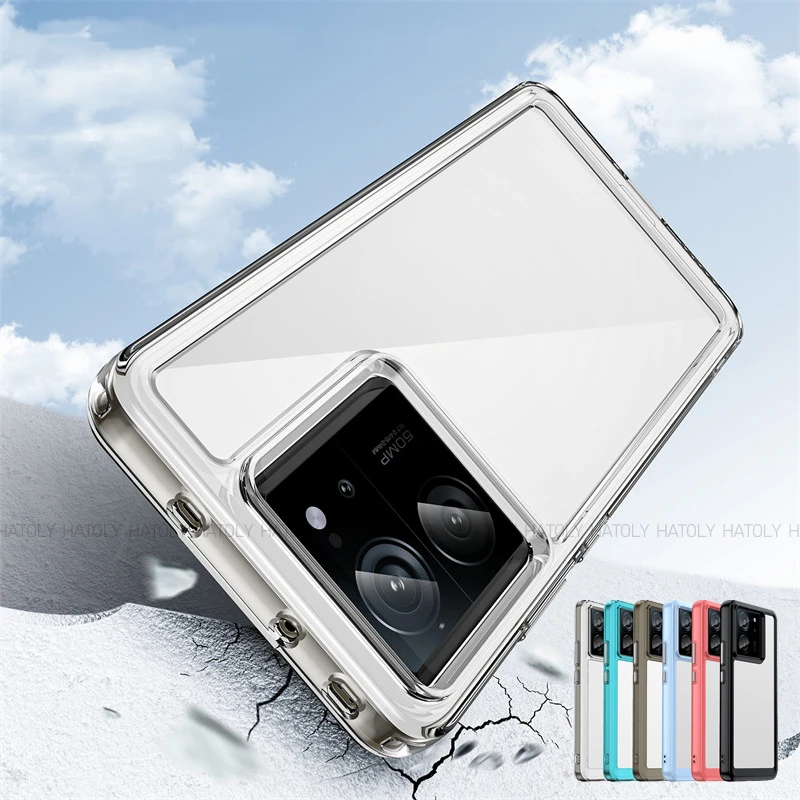 Per Xiaomi 13T Pro Case Xiaomi 12T 13T Pro Cover Luxury Clear Pc Case Cover Protettiva In Silicone Antiurto Xiaomi 13T Pro