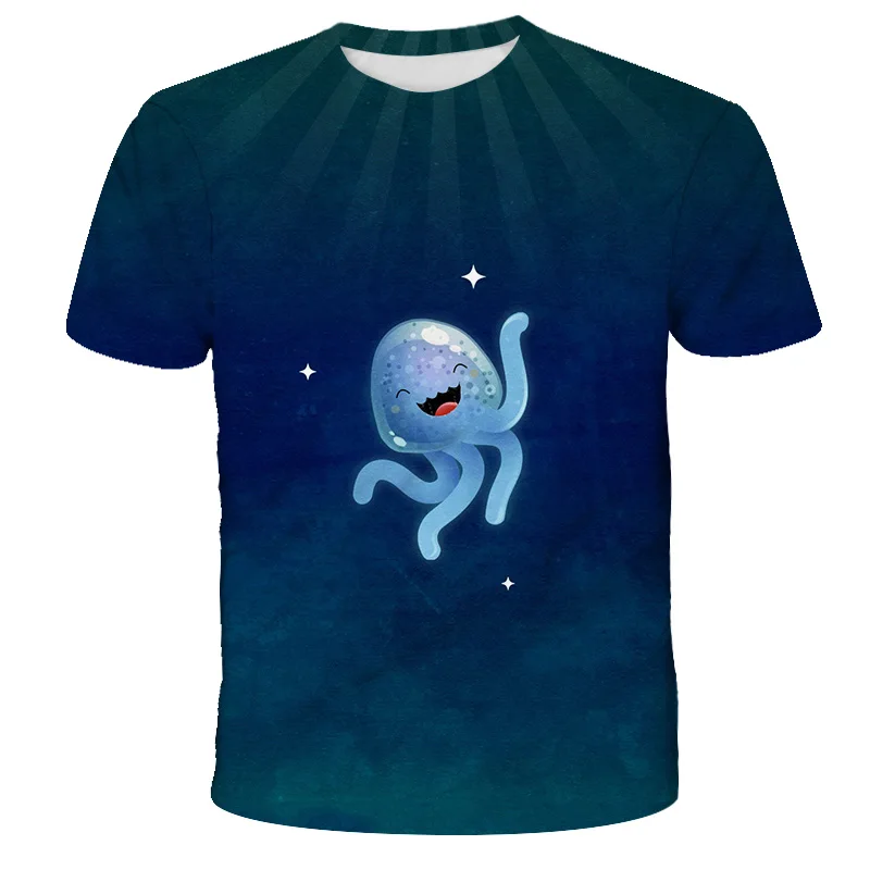 2022 Summer Octonauts Boy/Girl 3D Print T-shirt Fashion Short Sleeve O-neck Boys Funny T Shirt Shirts Gift For Girl Kids Clothes T-Shirts best of sale T-Shirts