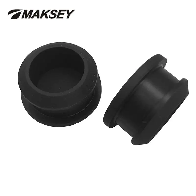 6mm - 25mm Black White Food Grade Silicone Rubber Plug with Hole T Inserts  Blanking Plug Tube