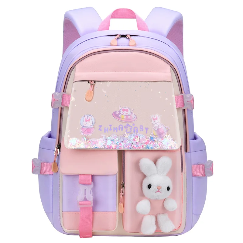 Sac à dos d'école mignon pour filles, sac de livre étanche, sac à dos d'étudiant avec de nombreuses poches, sacs d'école primaire pour enfants