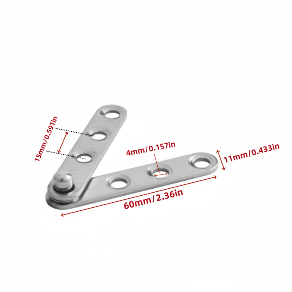 360-Degree Rotating Hinge for Wardrobe and Cabinet Doors - Furniture Hardware Accessories (Set of 2 or 6)