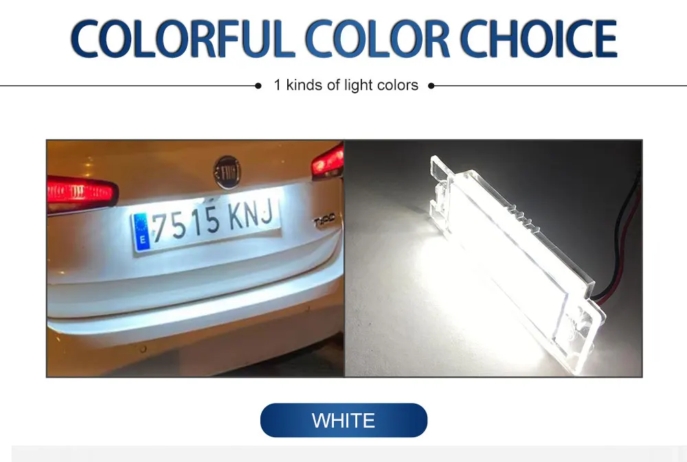 2 Stücke Fit Für Fiat 500L 199 Fließheck 2014-2020 Marea (185) Linea Canbus Kein Fehler Led-nummer Kennzeichenbeleuchtung Auto Styling – Detail 7