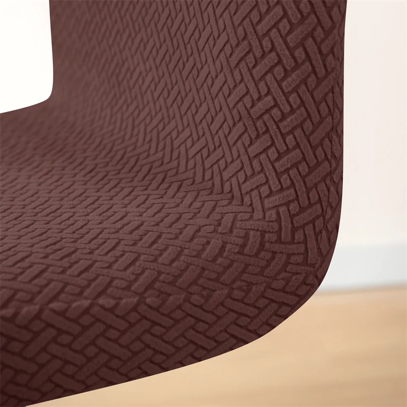 Stretch Bar Stuhl bezug Jacquard Barhocker Sitzbezüge Schon bezüge kurze Rückenlehne kleine Hotel Bankett Esszimmers tuhl Fall solide co – Detail 18