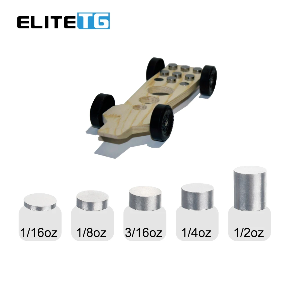 Elite TG 10PCS Tungsten Weight tungsten block Pinewood Derby Car
