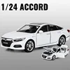 New 1:24 Honda Accord Alloy Die Cast Toy Car Model Sound and Light Children's Toy Collectibles Birthday gift 2