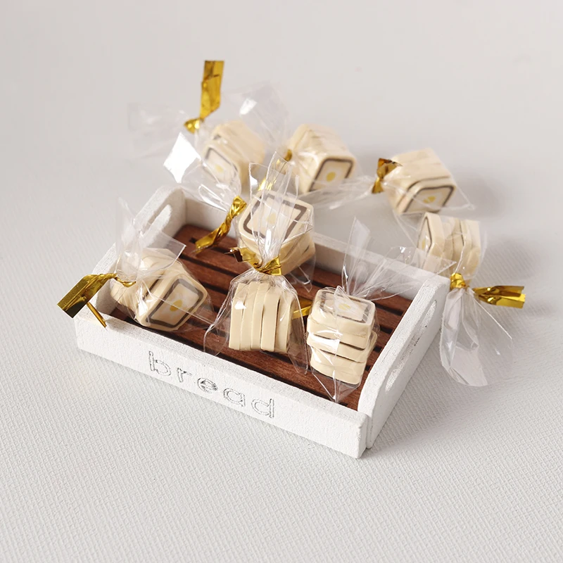 

5 пакетов/набор, миниатюрные кусочки хлеба для кукольного домика