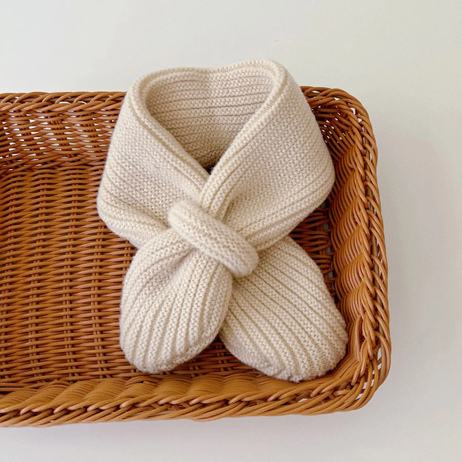 Kids Boys Girls Winter Cotton Knitted Shawl Scarf Soild Color Keep Warm Snood For Children Outdoor Windproof Scarf шарф детский