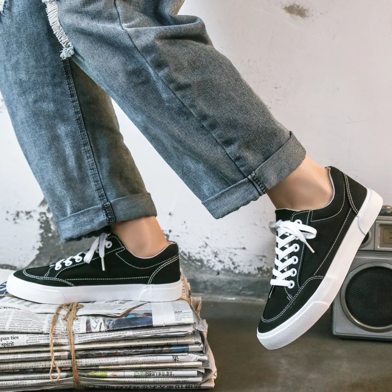 Spring Autumn Men Fashion Sneakers Casual Shoes Breathable Mixed Color Lace-up Designer Mens Shoes Sneakers Student Sports Shoes