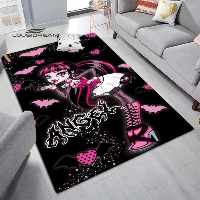 Cartoon Monster High Rug And Carpet Cute Draculaura Decorare Tappetino Soggiorno Camera Da Letto Decorare Ampia Area Tappeto Morbido