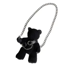 1Pc Large Size Plush Bag Cartoon Plush Bear Shoulder Bag Crossbody Bag