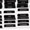 Reposition Laminated Bible Tabs Large Print Stickers Easy to Read and Apply Bible Tabs for Women and Man Black 3