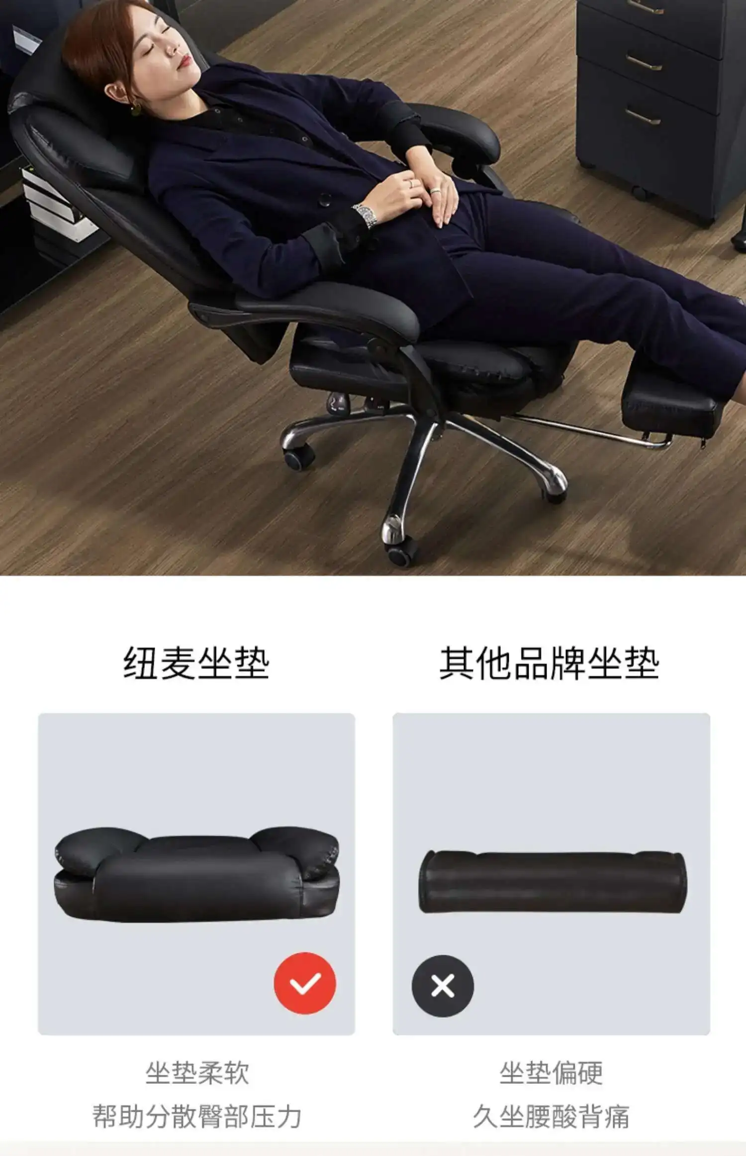 Executive Seat Office Chair Leather Study Wheels Modern Hand Relax Armchairs Library Fashion Cadeira Presidente Office Furniture