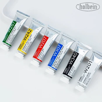 Giappone Holbein Artisti Pittura ad acquerello trasparente Tubi da 15 ml/0,5 once Arte Acquerello Pittura professionale Disegno Forniture 1