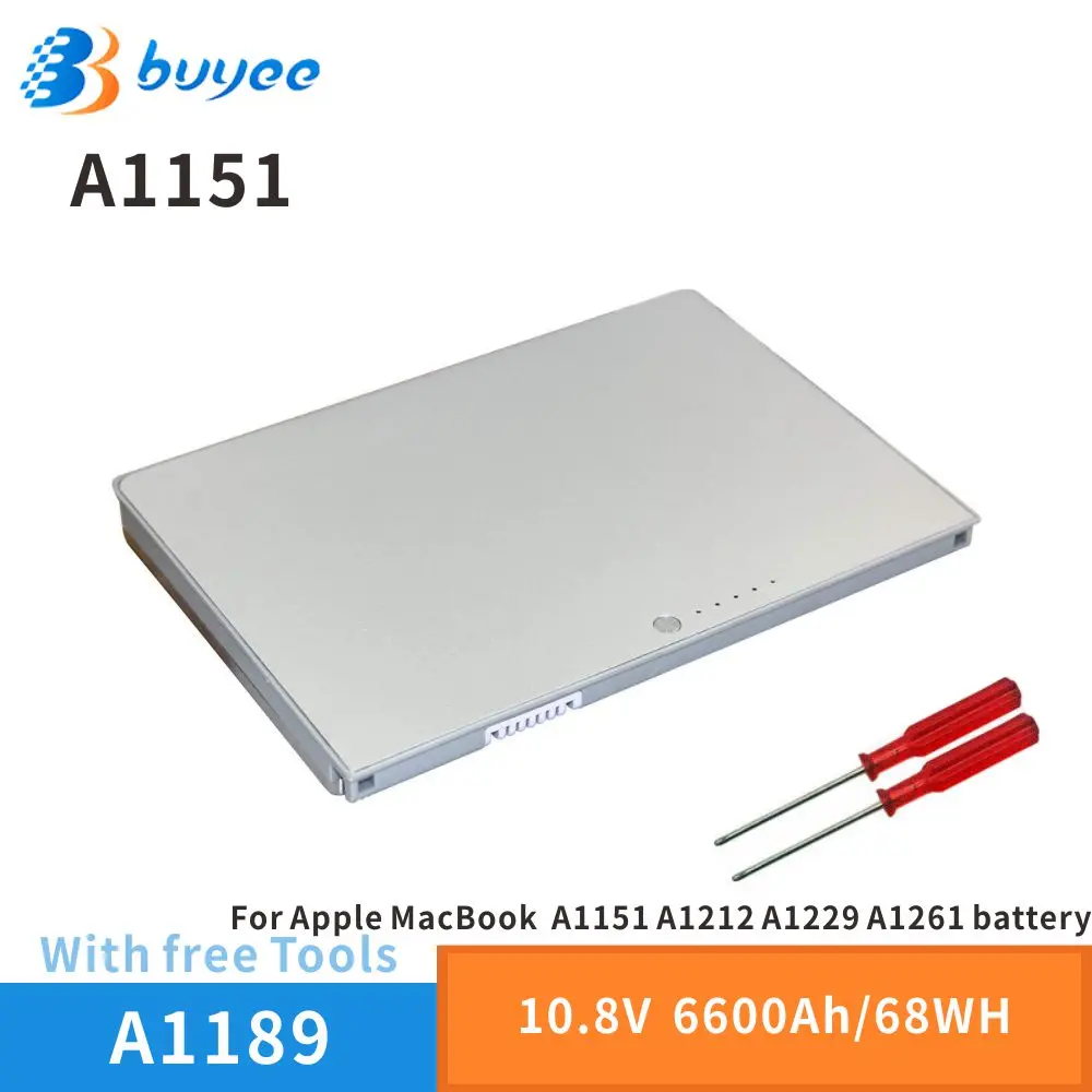 

New A1189 Original Laptop Battery For Apple Macbook Por 17" A1151 A1212 A1229 A1261 Notebook Series 2008-2009 Year 10.8V 68WH