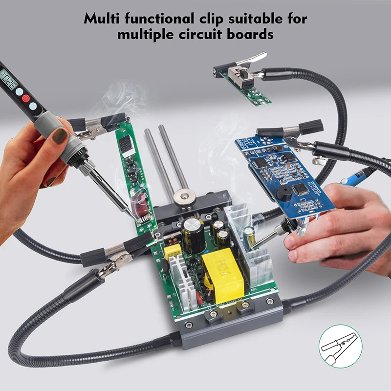 Multi-function Positioning Additional Clip Suitable For Multiple Circuit Boaerds Clamps Rotating Holder Lazy Bracket Tool